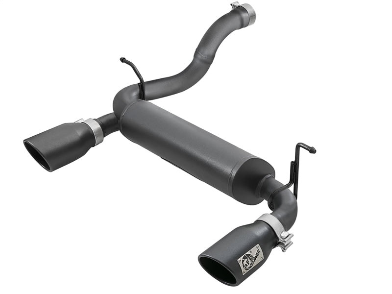 aFe Rebel Series 2.5in 409 SS Axle-Back Exhaust w/ Black Tips 2018+ Jeep Wrangler (JL) V6 3.6L aFe Axle Back  AXOPROS