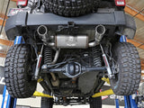 aFe Rebel Series 2.5in 409 SS Axle-Back Exhaust w/Polished Tips 07+ Jeep Wrangler (JK) V6 3.6L/3.8L aFe Axle Back  AXOPROS