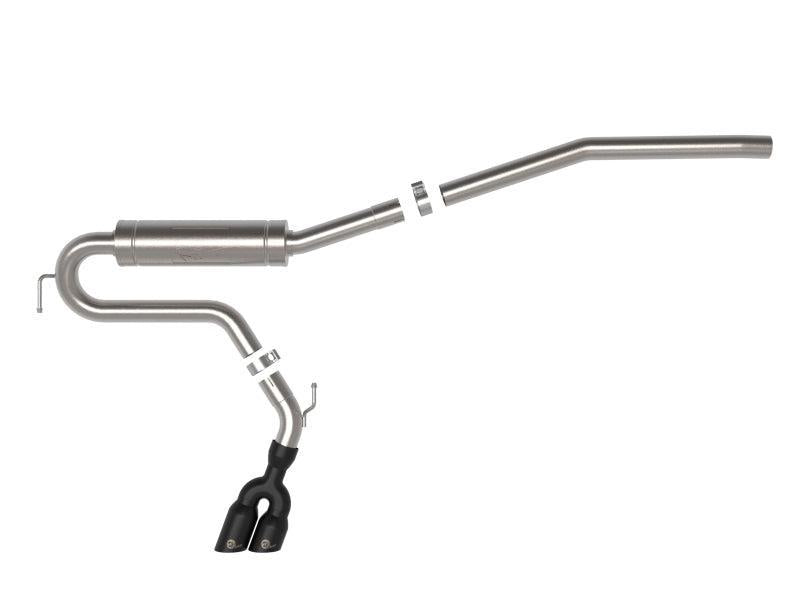 aFe Rebel Series 2.5in 409 SS Cat-Back Exhaust w/ Black Tip 2022 Ford Maverick aFe Catback  AXOPROS