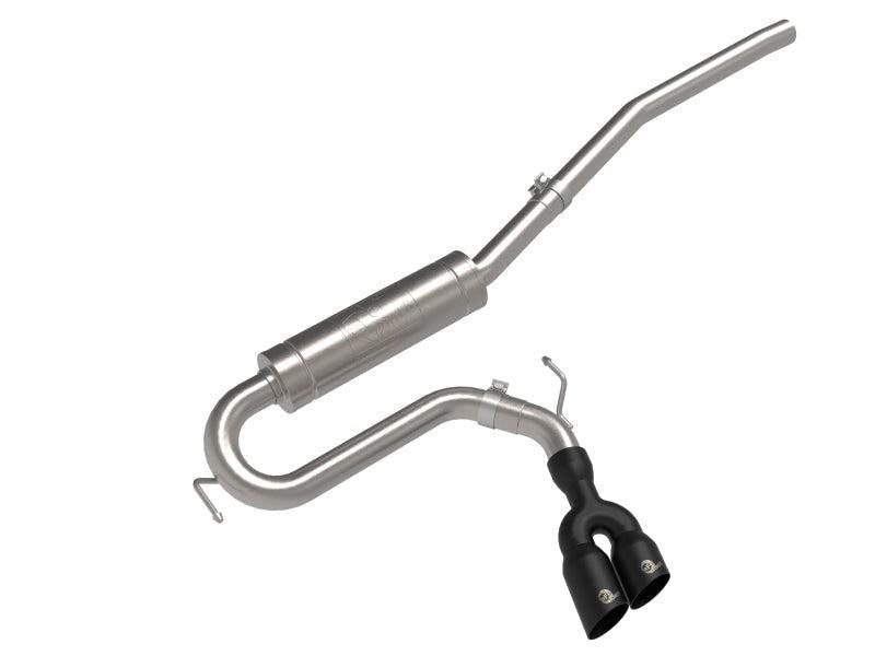 aFe Rebel Series 2.5in 409 SS Cat-Back Exhaust w/ Black Tip 2022 Ford Maverick aFe Catback  AXOPROS