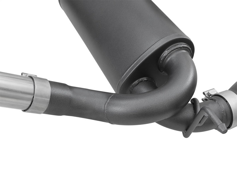 aFe Rebel Series 2.5in 409 SS Cat-Back Exhaust w/ Black Tips 2007+ Jeep Wrangler (JK) V6 3.6L/3.8L aFe Catback  AXOPROS
