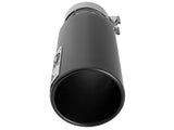 aFe SATURN 4S 4in SS Intercooled Exhaust Tip - Black 4in In x 5in Out x 12in L Bolt-On aFe Tips  AXOPROS