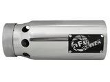 aFe SATURN 4S 4in SS Intercooled Exhaust Tip - Polished 4in In x 5in Out x 12in L Bolt-On aFe Tips  AXOPROS