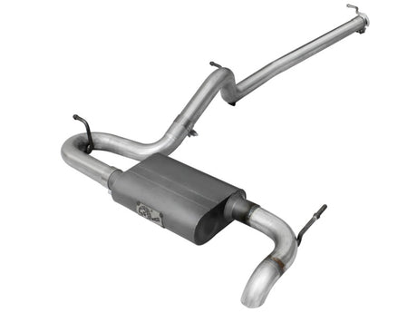 aFe Scorpion Exhaust System Cat Back 2.5in Aluminized Hi-Tuck 07-18 Jeep Wrangler JK V6 3.6/3.8L aFe Catback  AXOPROS