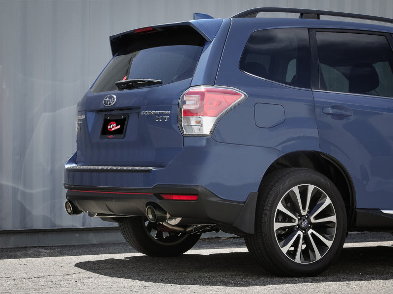 aFe Subaru Forester XT 14-18 H4-2.5L (t) Takeda 2-1/2in to 2-1/4in 304 SS Cat-Back- Black Tip aFe Catback  AXOPROS