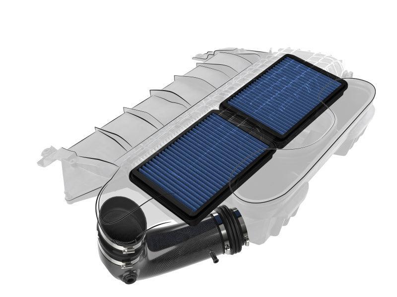 aFe Super Stock Carbon Fiber Pro 5R Induction System 2021 RAM 1500 TRX V8-6.2L SC aFe Cold Air Intakes  AXOPROS