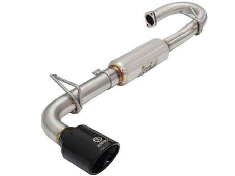 aFe Takeda 11-16 Scion TC 2.5L 2 1/4-2 1/2in Stainless Steel Axle-Back Exhaust w/Black Tip aFe Axle Back  AXOPROS