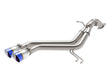 aFe Takeda 13-17 Hyundai Veloster L4-1.6L 2-1/2in 304 SS Axle-Back Exhaust w/ Blue Flame Tips aFe Axle Back  AXOPROS