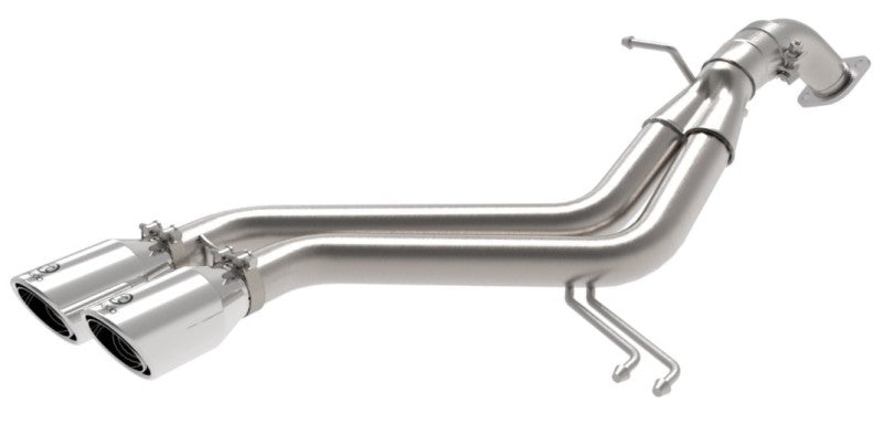 aFe Takeda 13-17 Hyundai Veloster L4-1.6L 2-1/2in 304 SS Axle-Back Exhaust w/ Polished Tips aFe Axle Back  AXOPROS
