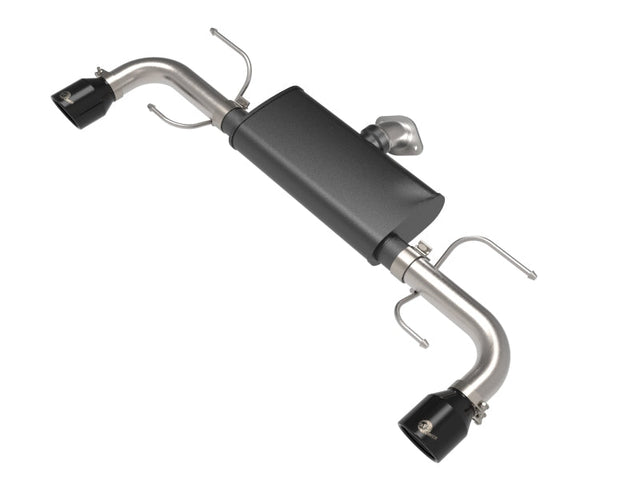 aFe Takeda 17-21 Mazda CX-5 2.5L (t) 2.5in. SS Axle-Back Exhaust System w/Black Tips aFe Axle Back  AXOPROS