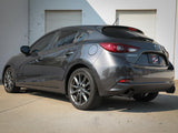 aFe Takeda 2-1/2in 304 SS Axle-Back Exhaust w/ Carbon Fiber Tips 14-18 Mazda 3 L4 2.0L/2.5L aFe Axle Back  AXOPROS