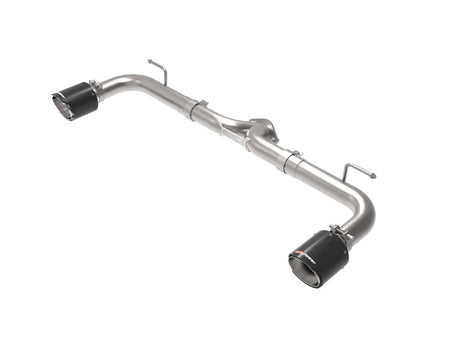 aFe Takeda 2-1/2in 304 SS Axle-Back Exhaust w/ Carbon Fiber Tips 14-18 Mazda 3 L4 2.0L/2.5L aFe Axle Back  AXOPROS