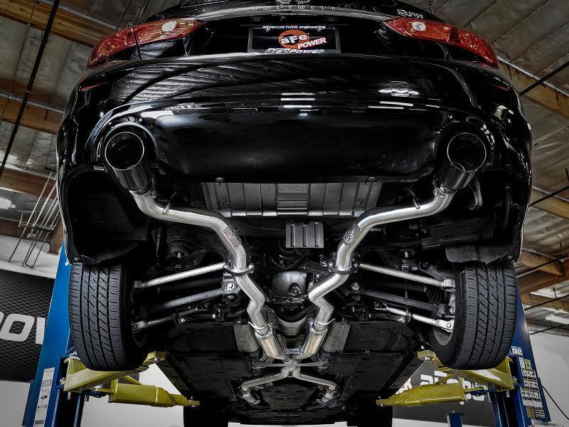 aFe Takeda 2.5in 304 SS Cat-Back Exhaust System w/ Black Tips 16-18 Infiniti Q50 V6-3.0L (tt) aFe Catback  AXOPROS