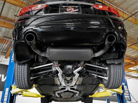 aFe Takeda 2.5in to 3in 304 SS Y-Pipe Exhaust System 16-18 Infiniti Q50/Q60 V6-3.0L (tt) aFe X Pipes  AXOPROS