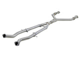 aFe Takeda 2.5in to 3in 304 SS Y-Pipe Exhaust System 16-18 Infiniti Q50/Q60 V6-3.0L (tt) aFe X Pipes  AXOPROS