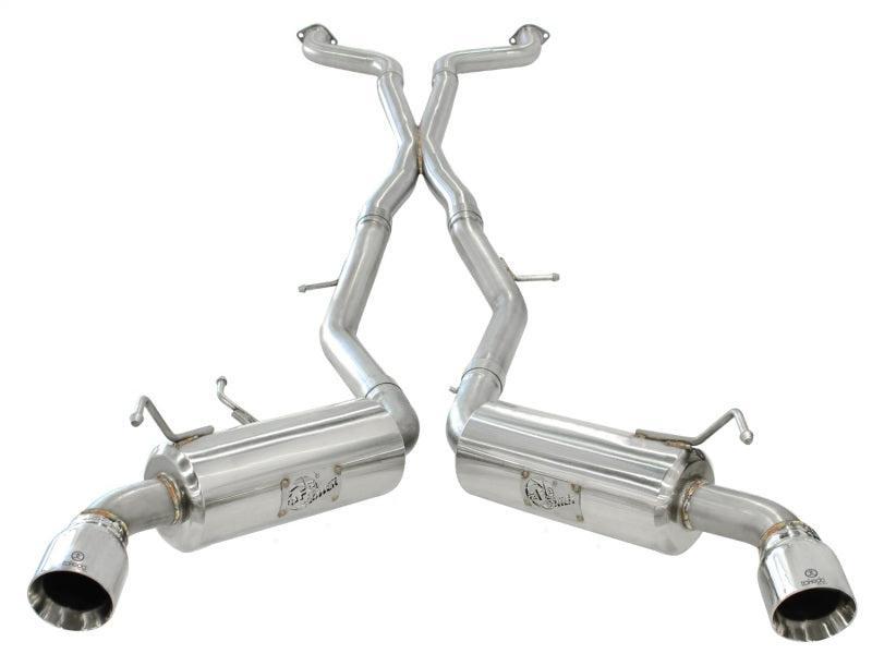 aFe Takeda 2.5inch SS Exhaust Cat-Back 09-13 Nissan 370Z V6 3.7L Polished Tips aFe Catback  AXOPROS