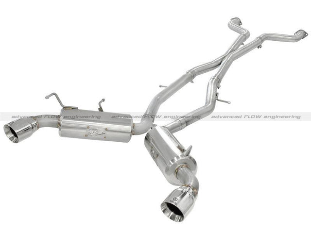 aFe Takeda 2.5inch SS Exhaust Cat-Back 09-13 Nissan 370Z V6 3.7L Polished Tips aFe Catback  AXOPROS