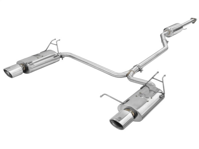 aFe Takeda Exhaust 2.25in to 2in Dia 304SS Cat-Back w/Polished Tips 08-12 Honda Accord Coupe V6 3.5L aFe Catback  AXOPROS