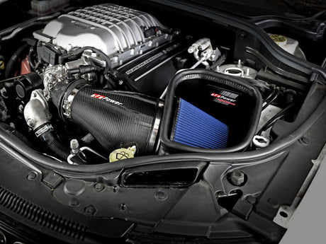 aFe Track Series Carbon Fiber Pro 5R AIS - 2018 Jeep Grand Cherokee Trackhawk (WK2) V8-6.2L(SC) aFe Cold Air Intakes  AXOPROS
