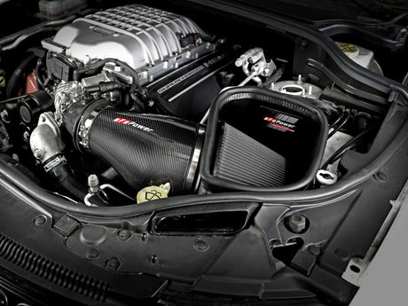 aFe Track Series Carbon Fiber Pro Dry S AIS - 2018 Jeep Grand Cherokee Trackhawk (WK2) V8-6.2L(SC) aFe Cold Air Intakes  AXOPROS