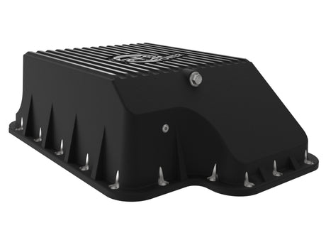 afe Transmission Pan (Black); Ford Diesel Trucks 03-10 V8-6.0/6.4L (td) aFe Diff Covers  AXOPROS