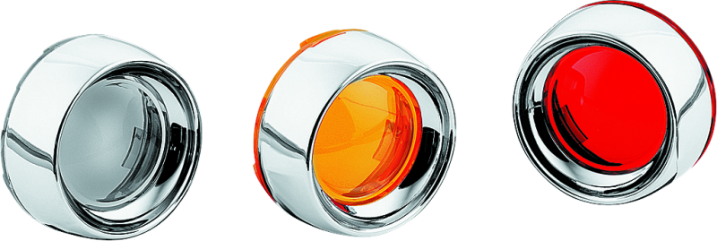 Kuryakyn Deep Dish Bezel With Smoke Lens Chrome Kuryakyn Light Accessories and Wiring  AXOPROS