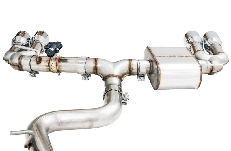 AWE Tuning Audi 8V S3 SwitchPath Exhaust w/Chrome Silver Tips 102mm AWE Tuning Catback  AXOPROS