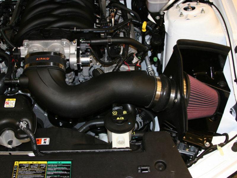 Airaid 05-09 Ford Mustang 4.6L Race Only (No MVT) MXP Intake System w/ Tube (Oiled / Red Media) Airaid Cold Air Intakes  AXOPROS