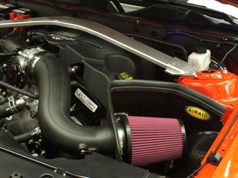 Airaid 11-14 Ford Mustang 3.7L V6 MXP Intake System w/ Tube (Oiled / Red Media) Airaid Cold Air Intakes  AXOPROS