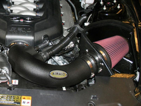 Airaid 11-14 Ford Mustang GT 5.0L Race Only (No MVT) MXP Intake System w/ Tube (Oiled / Red Media) Airaid Cold Air Intakes  AXOPROS