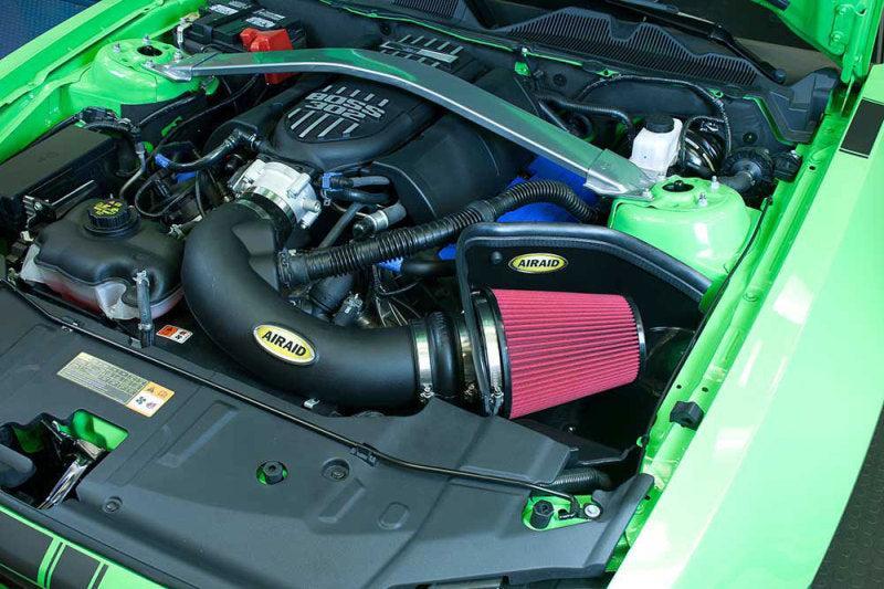 Airaid 12-13 Ford Mustang Boss 302 MXP Intake System w/ Tube (Oiled / Red Media) Airaid Cold Air Intakes  AXOPROS
