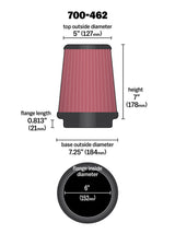 Airaid Universal Air Filter - Cone 6 x 7-1/4 x 5 x 7 Airaid Air Intake Components  AXOPROS