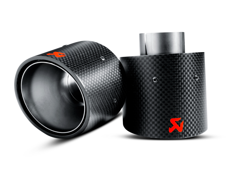 Akrapovic 07-14 MINI Cooper S (R56) / Cooper S Cabrio (R57) Tail Pipe Set (Carbon) Akrapovic Tips  AXOPROS