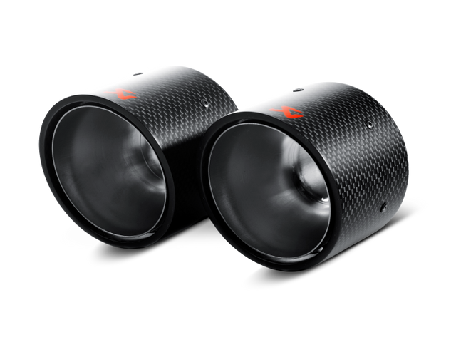 Akrapovic 07-14 MINI Cooper S (R56) / Cooper S Cabrio (R57) Tail Pipe Set (Carbon) Akrapovic Tips  AXOPROS