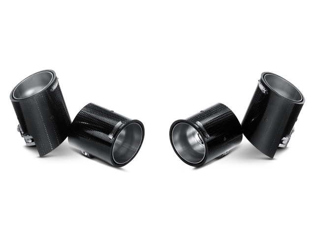Akrapovic 11-12 BMW 1 Series M Coupe (E82) Tail Pipe Set (Carbon) Akrapovic Tips  AXOPROS