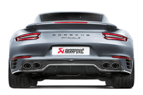 Akrapovic 16-17 Porsche 911 Turbo/Turbo S (991.2) Slip-On Line (Titanium) (Req. Tips/Diffuser) Akrapovic Muffler  AXOPROS