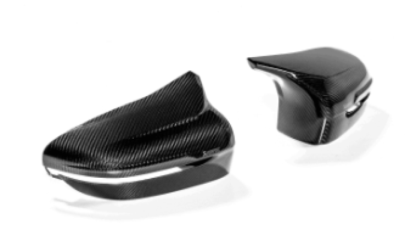 Akrapovic 2018+ BMW M5 (F90) / 2020 BMW M8 (F91/F92) Carbon Fiber Mirror Cap Set - High Gloss Akrapovic Carbon Accessories  AXOPROS