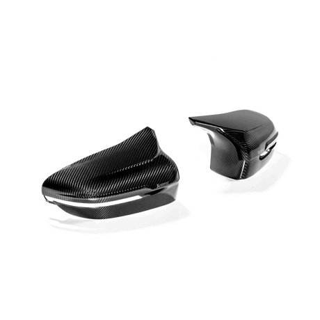 Akrapovic 2018+ BMW M5 (F90) / 2020 BMW M8 (F91/F92) Carbon Fiber Mirror Cap Set - High Gloss Akrapovic Carbon Accessories  AXOPROS