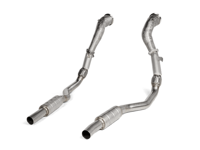 Akrapovic 2020 Audi RS6 Avant (C8) DownPipe (SS) w/Link Pipe Set (Does Not Fit w/L-AU/SS/6) Akrapovic Downpipes  AXOPROS
