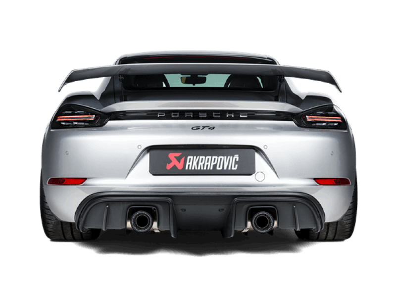 Akrapovic 2020+ Porsche Cayman GT4 (718) Slip-On Race Line (Titanium) (Req Tips / Option 2) Akrapovic Muffler  AXOPROS