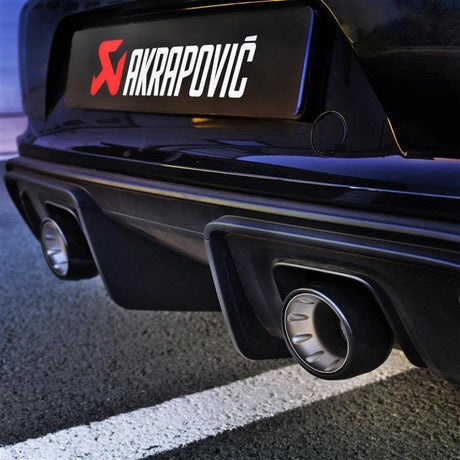 Akrapovic 2020+ Porsche Cayman GT4 (718) Tail Pipe Set (Black Coated Titanium) Akrapovic Tips  AXOPROS
