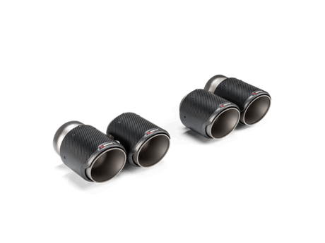 Akrapovic 2021+ BMW G87 M2, G80 M3 &amp; G82 M4 Classic Carbon Design Tail Pipe Set Akrapovic Tips  AXOPROS