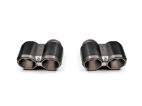 Akrapovic 2021+ BMW G87 M2, G80 M3 & G82 M4 Octagonal Carbon Design Tail Pipe Set Akrapovic Tips  AXOPROS