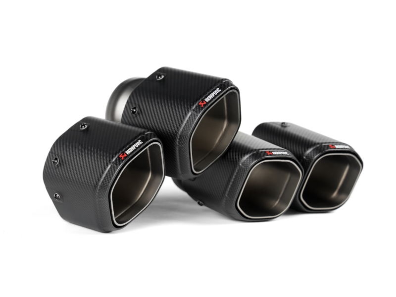 Akrapovic 2024+ BMW M5 (G90,G99) Hexagonal Carbon Fiber Tail Pipe Set Akrapovic Tips  AXOPROS