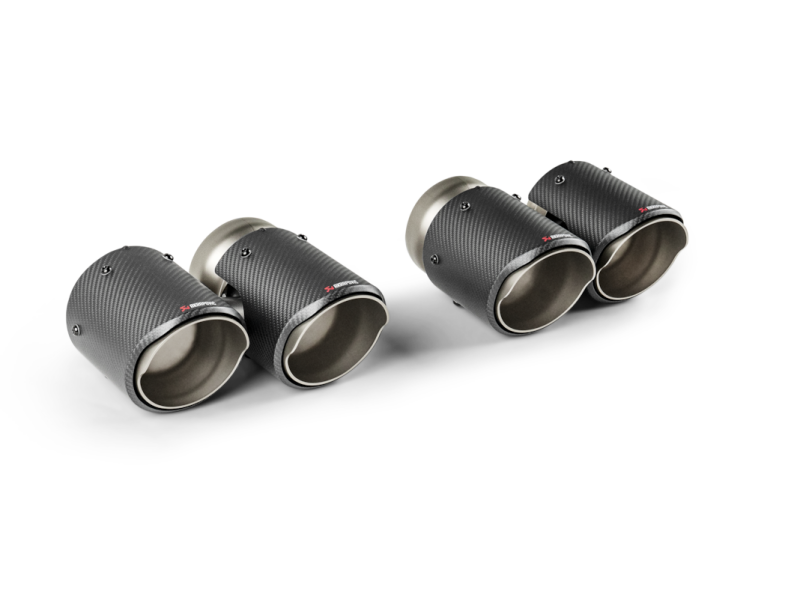 Akrapovic 2024+ BMW M5 (G90,G99) Round Carbon Fiber Tail Pipe Set Akrapovic Tips  AXOPROS