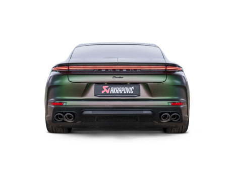 Akrapovic 2024+ Porsche Panamera Slip-On Line (Titanium) w/ Carbon Tips: Requires V6 or V8 fit kit Akrapovic Muffler  AXOPROS
