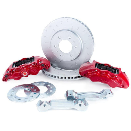 Alcon 09-20 F-150/Raptor Gen1-2 347x36mm Rotors 6-Piston Red Front Brake Kit Requires alcAC011507NAN Alcon Big Brake Kits  AXOPROS