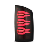 AlphaRex 02-06 Dodge Ram1500 + 03-06 Dodge Ram2500/3500 Luxx-Series LED Tail Lights (Pair) Black/Red AlphaRex Tail Lights  AXOPROS