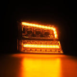 AlphaRex 03-06 Chevy Silverado 1500/2500HD/3500HD/Avalanche Chrome NOVA LED Proj Headlights AlphaRex Headlights  AXOPROS