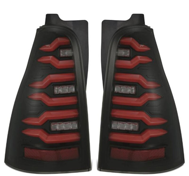 AlphaRex 03-09 Toyota 4Runner LUXX-Series LED Tail Lights- Black/Red AlphaRex Tail Lights  AXOPROS